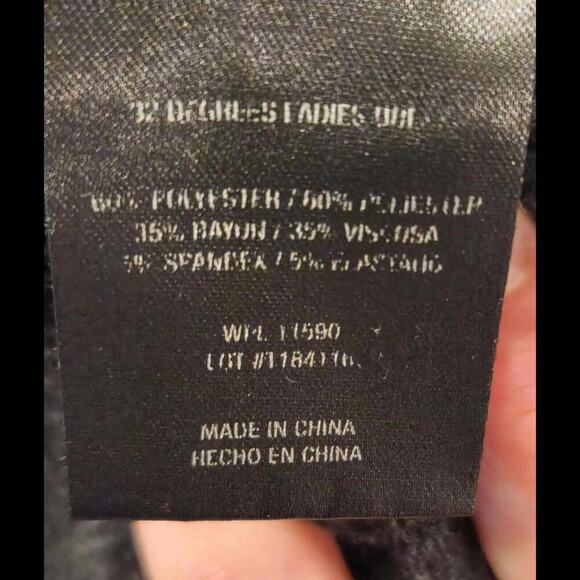 32 Degrees Cool Stretch Dress Size L Charcoal Black - Picture 10 of 11